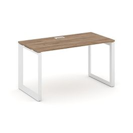 Style Project Next Стол письменный SN-59O.SP-012 Дуб Табак/Металл Белый/Белый Заглушка 1180*700*750 - Фото предпросмотра