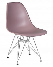 Стул обеденный DOBRIN DSR (ножки хром, цвет сиреневый (P-04)) - Фото предпросмотра