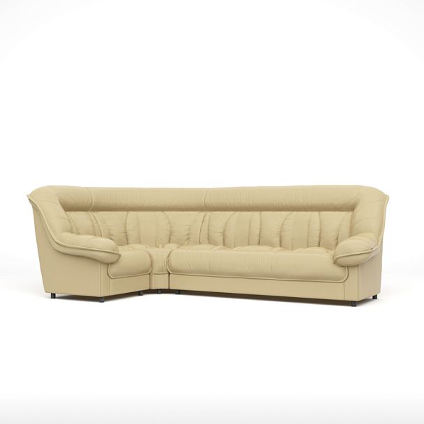 Диван угловой 1У3 Эдельвейс Ed/1y3/cn1123 бежевый - Вид 1