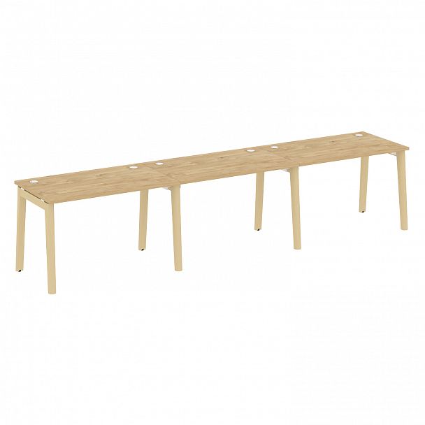 Рабочая станция "Onix wood" OW.RS-3.2.7 тиквуд светлый/дуб светлый - Вид 1