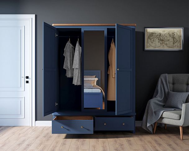 Шкаф двустворчатый широкий "Jules Verne" JV26ETGB - Вид 3