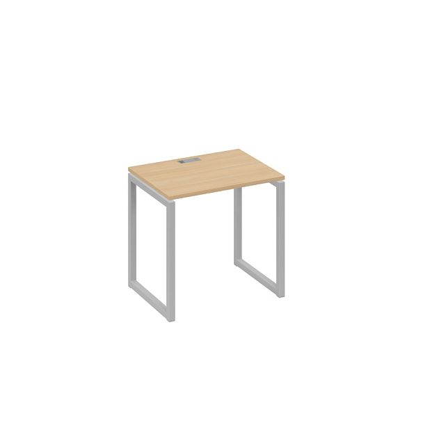 Стол письменный на металлокаркасе QUATTRO A4 А4 Б4 001 БП натуральный дуб / металлокаркас серый - Вид 1