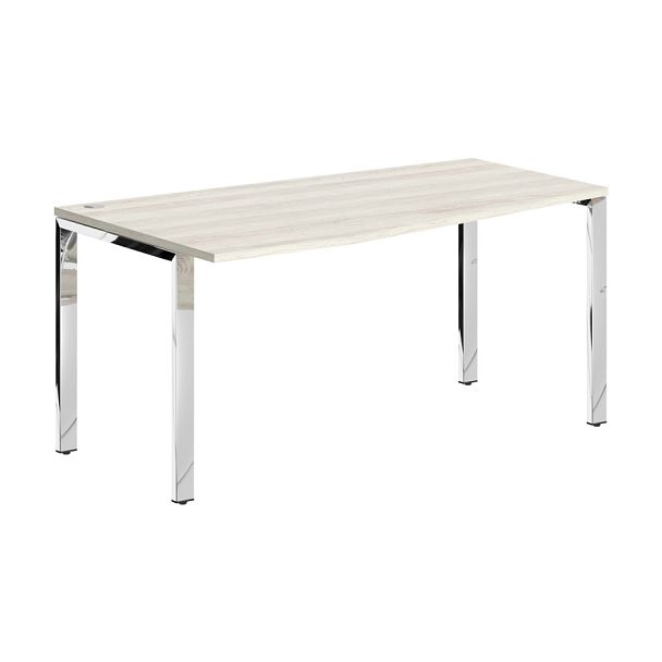 Стол эргономичный XGCT 169(L).1 Сосна Эдмонт/Нержавейка полированная 1600х900х750 XTEN GLOSS - Вид 1