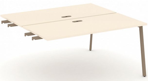 Двойной стол приставка к опорным тумбам "ESTETICA" ES.D.SPR-4-LP Сатин - Вид 1