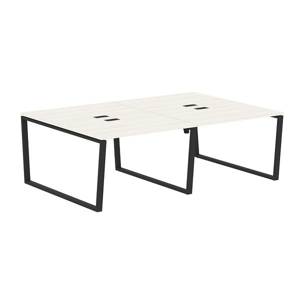 Стол 4-х местный EVWST 2316 Ясень Траун/Черный 2326х1606х750 EDIS - Вид 1