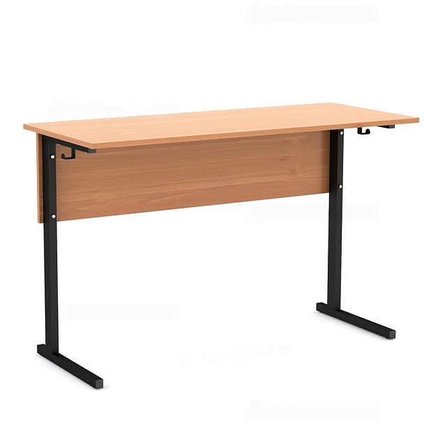 Стол ученический 110В, нерегулируемый, 2-местный на прямоугольной трубе (м/к Коричневый, Серый, Черный), гр.4 - Вид 6