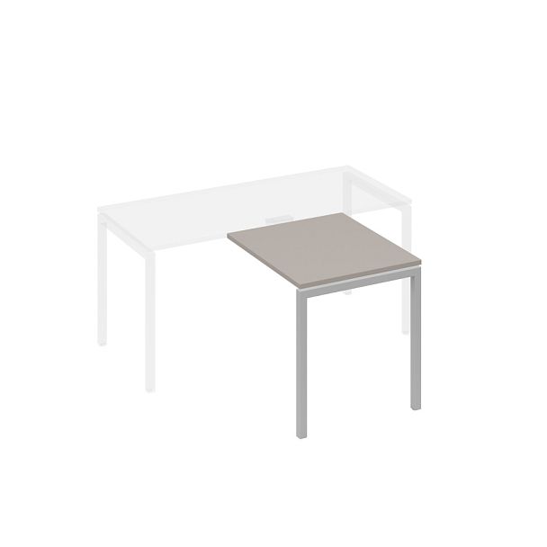 Брифинг-приставка на металлокаркасе DUE A4 А4 Б2 073 БП мокко премиум / металлокаркас серый - Вид 1