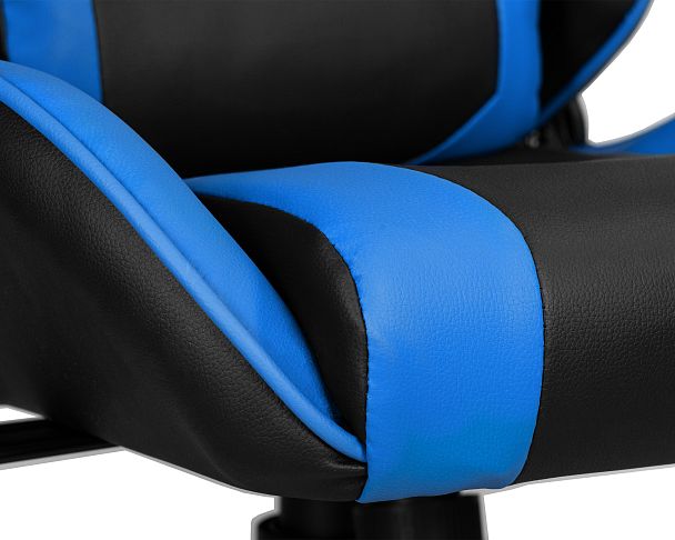 Кресло игровое DOBRIN BRIAN (черно-синяя экокожа) - Вид 7