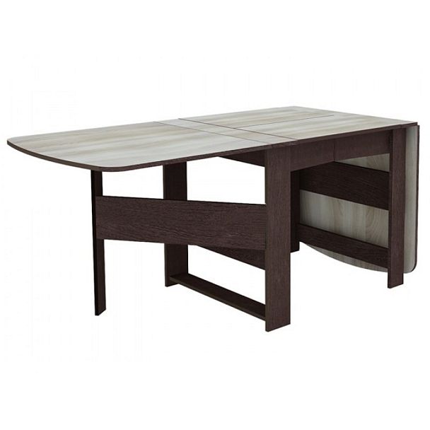 Войцех5 СТОЛ-КНИЖКА 276(2294)х803 венге/шимо светлый (СНЯТ) - Вид 2