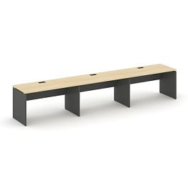 Стайл Проджект Рабочая станция 1 сторон. SN-D.ORS-032 Акация Лорка/Антрацит NEW/Черная Заглушка 3540 - Фото предпросмотра