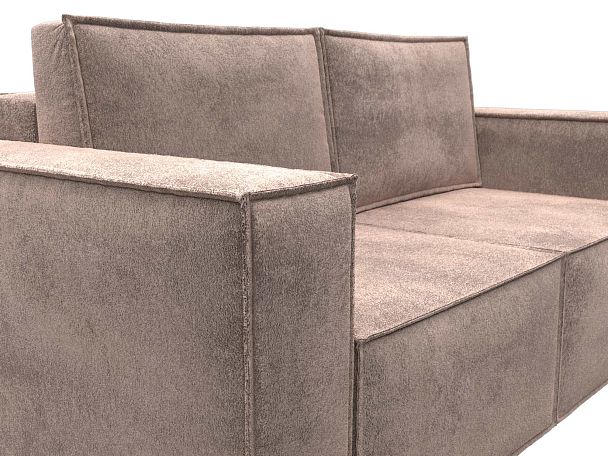 Диван прямой Куба мини Велюр бежевый - Вид 4