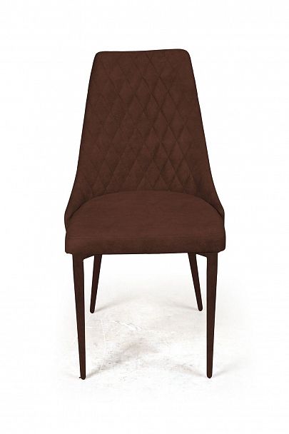 Стул CONNOR LUXE, бархат коричневый 12/конус - Вид 3