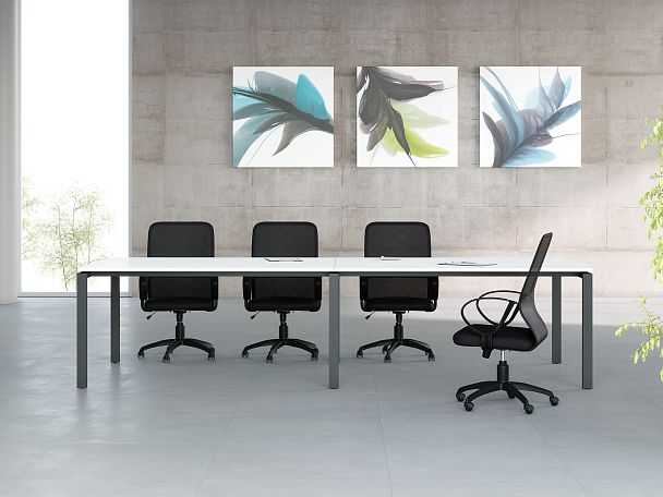 Передняя панель стола 180 Trend 165x1,6x35 светлый дуб - Вид 23