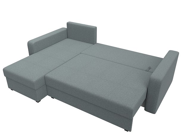 Диван угловой Ливерпуль Лайт левый угол Рогожка серый - Вид 8