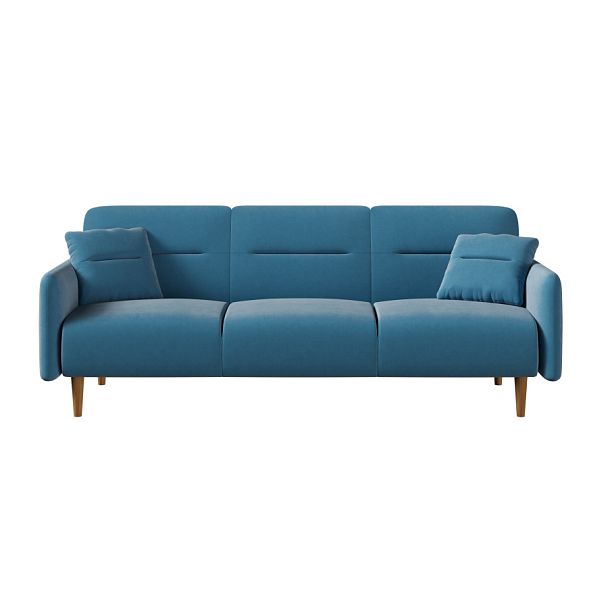 Диван-релакс трехместный Chairman Колин 2160х900х860 велюр бирюзовый - Вид 1