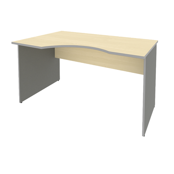 Riva Стол криволинейный левый А.СА-2 (L) Клён металлик 1400*900*750 - Вид 1