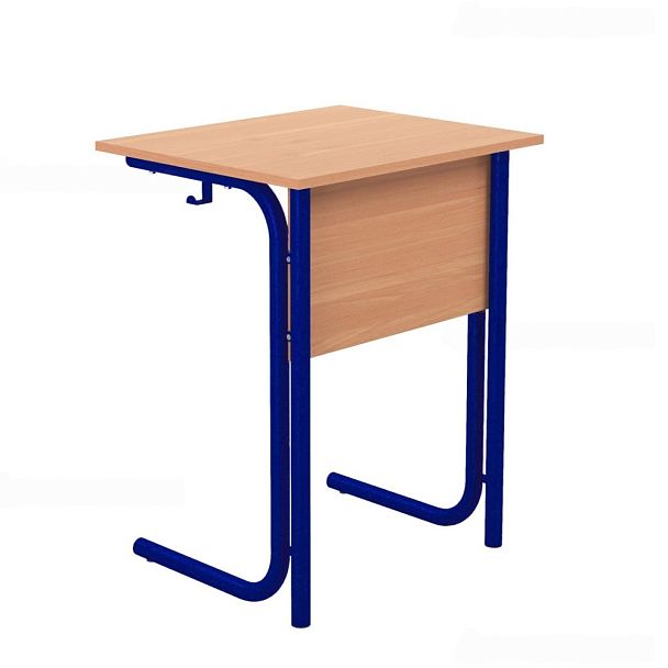 Стол ученический 101В, 1-местный на круглой трубе (м/к Красный, Синий, Зеленый), гр.4 - Вид 2