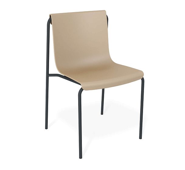 Стул Sheffilton SHT-S178 бежевый/антрацит - Вид 2