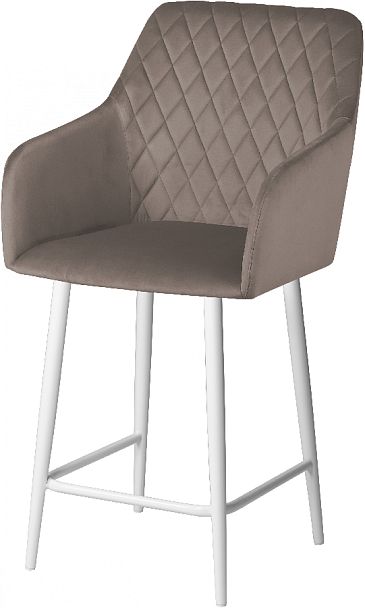 Комплект полубарных поворотных кресел Барли К, Confetti mocco/белый, 2 шт. - Вид 2