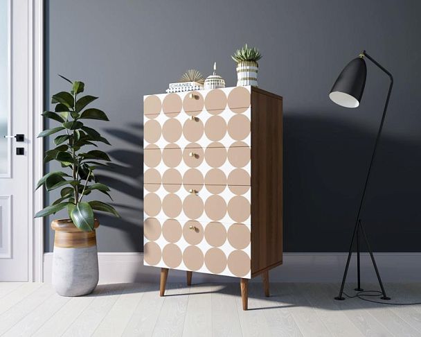 Комод высокий Berber принт 17 арт BB10/Print_17 - Вид 3