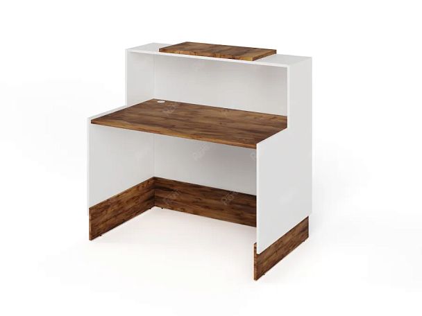 RTD081-120-SH ТАНДЕМ / TANDEM Стойка ресепшн 1-120 1200х700х1200 Таксония шоколадная - Вид 2