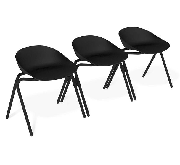 Скамья Sheffilton SHT-ST19/S186 черный/черный муар - Вид 1