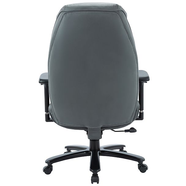 Кресло CHAIRMAN CH403, экокожа, серый - Вид 3