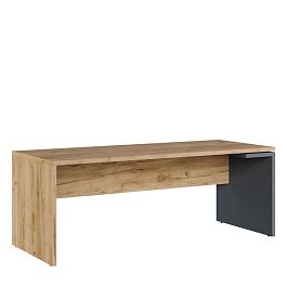 Стол письменный Zion Light 200x80x75 дуб крафт золотой - Фото предпросмотра