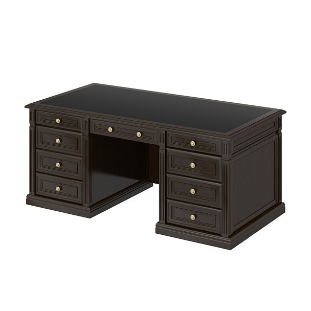 Стол С-ВР1 "Версаль"  ПК-ВР-СТ205Х90К/ДП/1-В1-981 темный орех - Вид 1