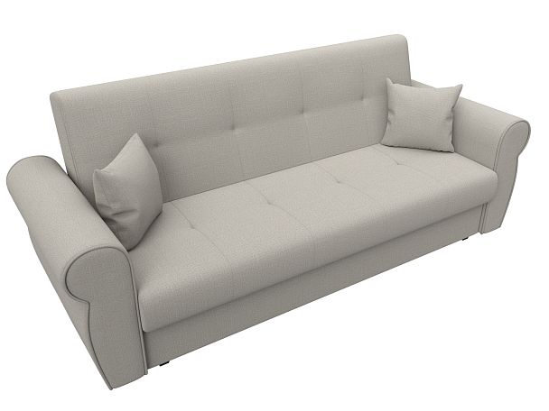 Диван-книжка Лига-019 Рогожка бежевый - Вид 5