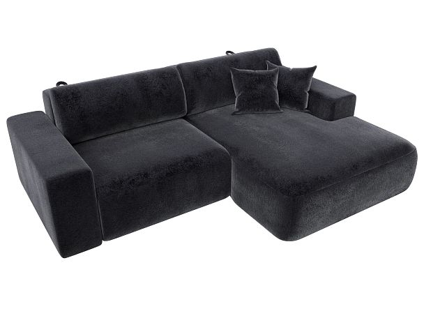 Диван угловой Лига-036 НПБ Классик правый угол Велюр серый - Вид 5