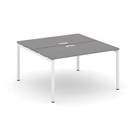 Стайл Проджект Рабочая станция двухсторонняя SN-4P.DRS-013 Серый Пепел/Металл Белый 1380*1432*750 - Фото предпросмотра