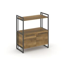 Rift Шкаф 2 ниши широкий RF.SS-22 Сандал Янтарный/Металл Антрацит 798*396*924 - Фото предпросмотра