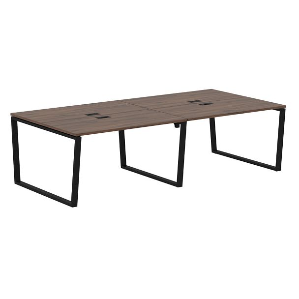 Стол 4-х местный EVWST 2713 Дуб Денвер тёмный/Черный 2726х1346х750 EDIS - Вид 1