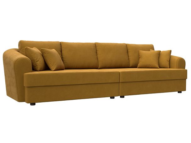 Диван прямой Милтон Велюр желтый - Вид 1