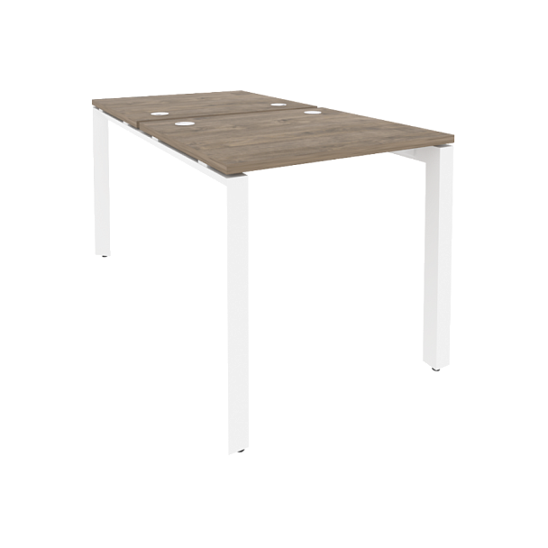 Onix Рабочая станция на П-образном м/к O.MP-D.RS-2.0.7 Тиквуд темный/Белый металл 780*1475*750 - Вид 1