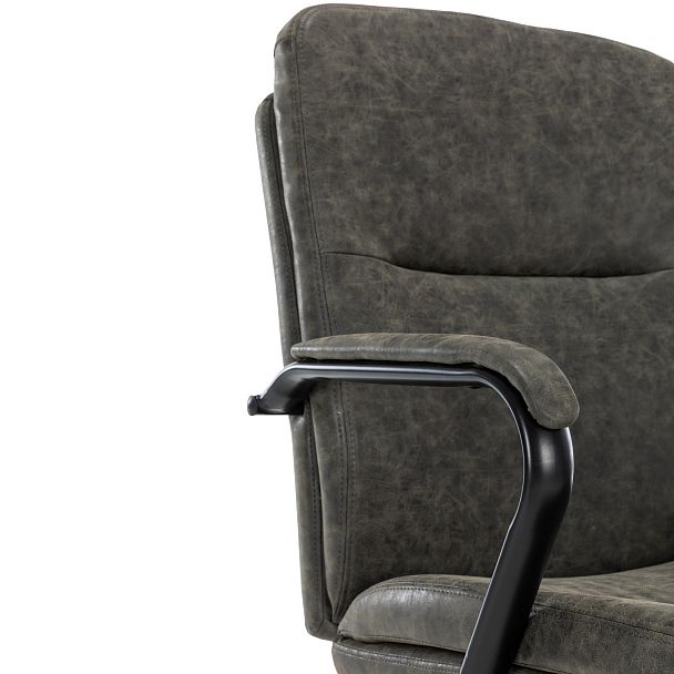 Кресло CHAIRMAN CH301, экокожа, серый - Вид 6