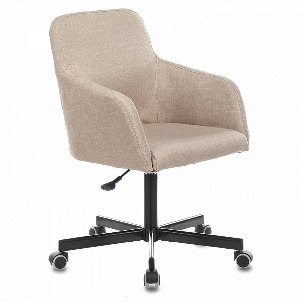 Кресло CH-380M, пятилучие металлическое, ткань, бежевое, 1430564 - Вид 1