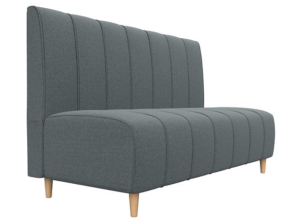 Диван кухонный прямой Ральф Рогожка серый - Вид 3