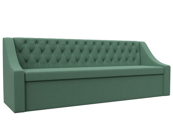 Диван кухонный прямой Мерлин Рогожка зеленый - Вид 1