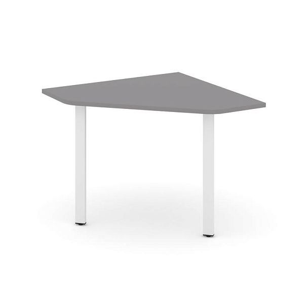Стайл Проджект Угловой элемент переговорного стола SN-6.UPRG-001 Серый Пепел/Металл Белый 980*980*75 - Вид 1