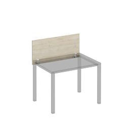 Экран настольный фронтальный с кронштейнами для стола 100 на белом металлокаркасе КФ Комфорт КФ К.Б 840 ДШ дуб шамони - Фото предпросмотра