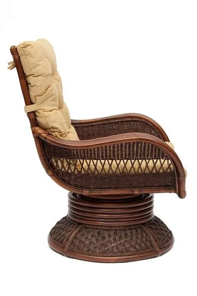 Кресло-качалка Андреа Релакс Медиум/Andrea Relax Medium /с подушкой/Pecan Washed (античн. орех) - Вид 4