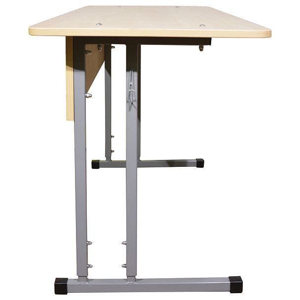 Стол-парта Умник, 2-местный, регулируемый, 1200х500х520-640 мм, серый каркас, ЛДСП клён, гр.2-4 - Вид 4