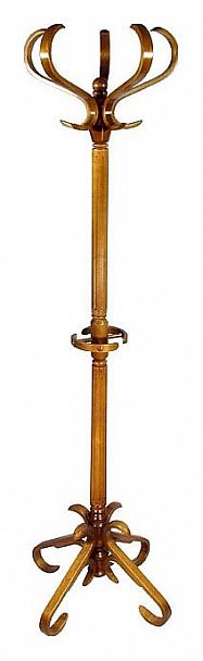 Вешалка-стойка В-10Н средне-коричневая - Вид 1