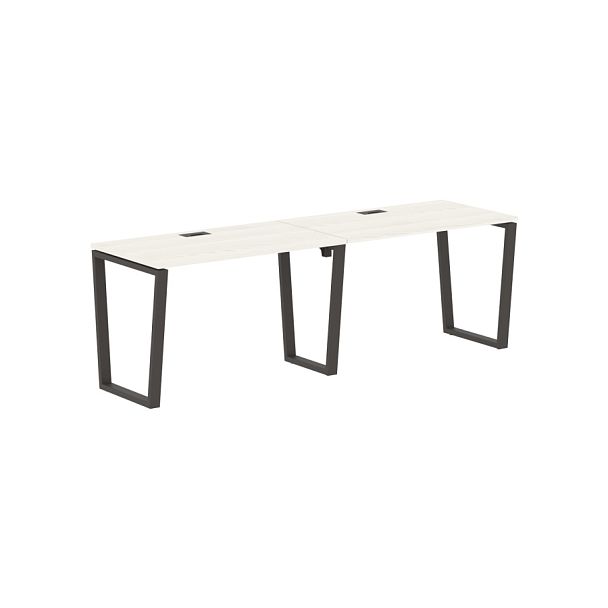 Стол 2-х местный EVWST 2367 Ясень Траун/Мокко 2326х670х750 EDIS - Вид 1