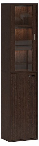 Шкаф-витрина Домино СУ(ш1в2)+1ФГ+1ФС Венге - Вид 1