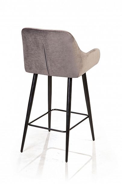 Стул полубарный Robert, бархат светло-серый 26 - Вид 4