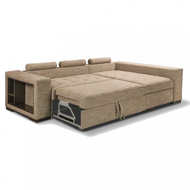 Угловой диван "Авеню" бежевый - Вид 3