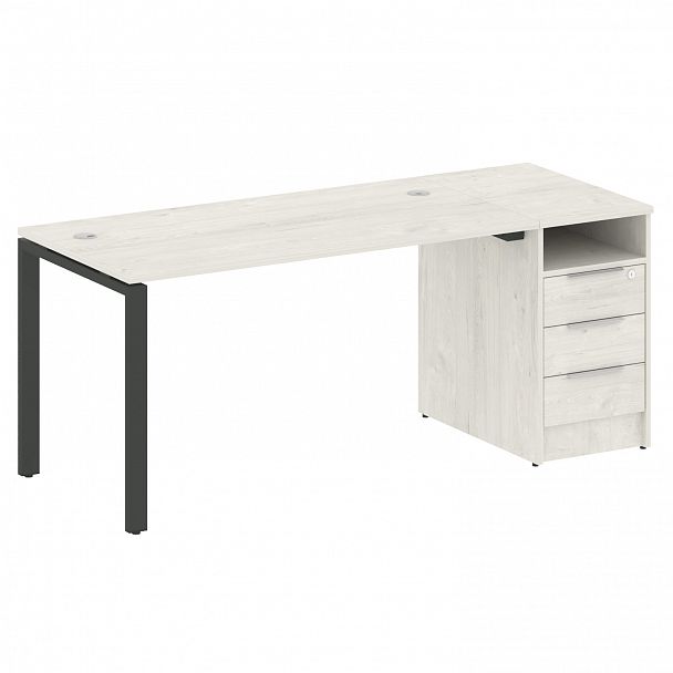 Рабочая станция "Metal System" БП.РС-СТП -1.3 дуб наварра/антрацит - Вид 1